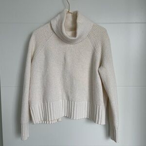 Madewell Cream Turtleneck Sweater